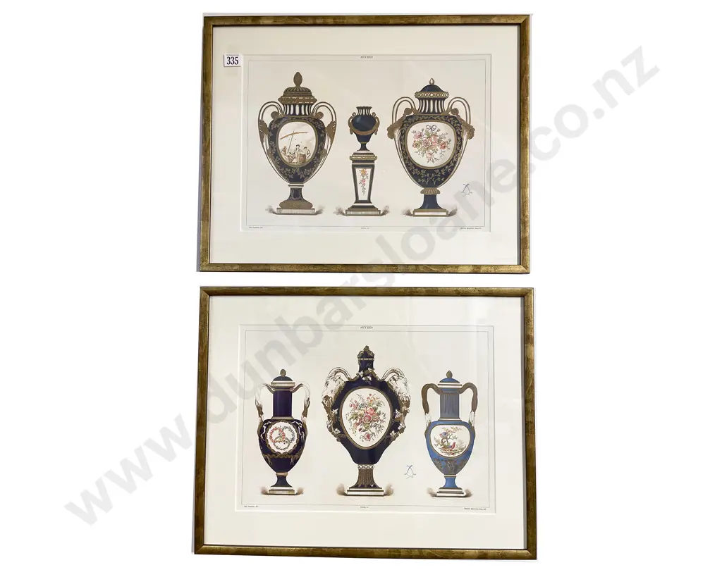 Pair Sevres Urn Pattern Plates Image 1++