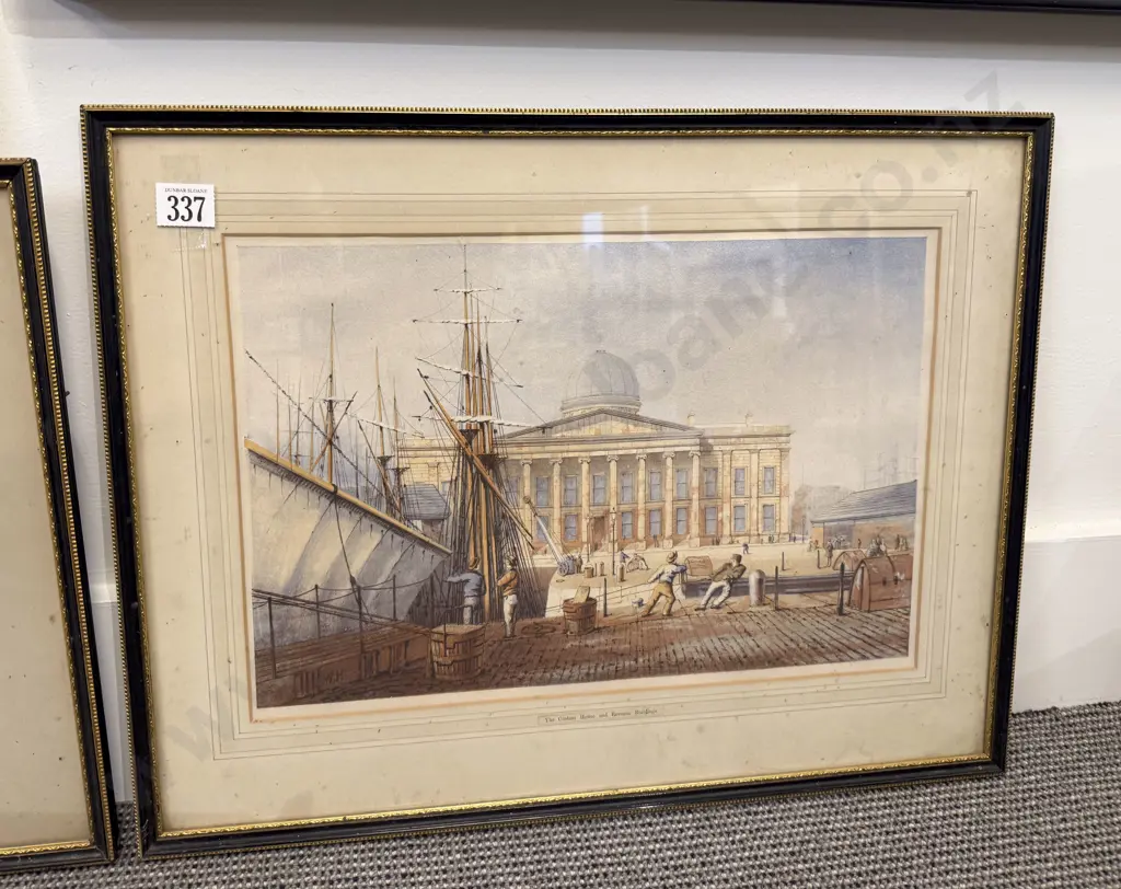 Two C19th English Polychrome Engravings Image 1++