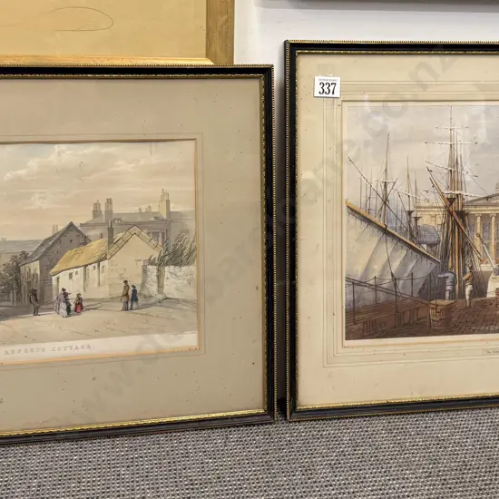 Two C19th English Polychrome Engravings