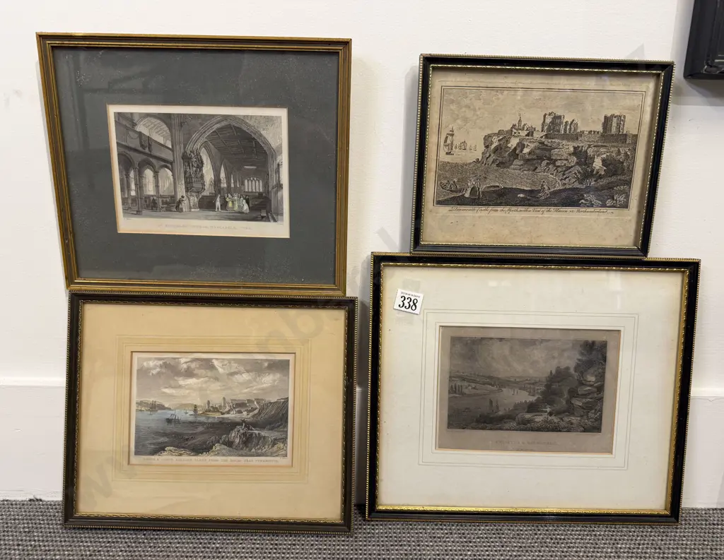 C18th Unframed Engraving King Edward VI C1750 with four other works Image 1++