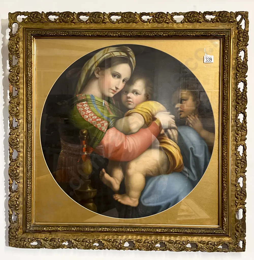 Gilt Framed Raphael Madonna Print Image 1++