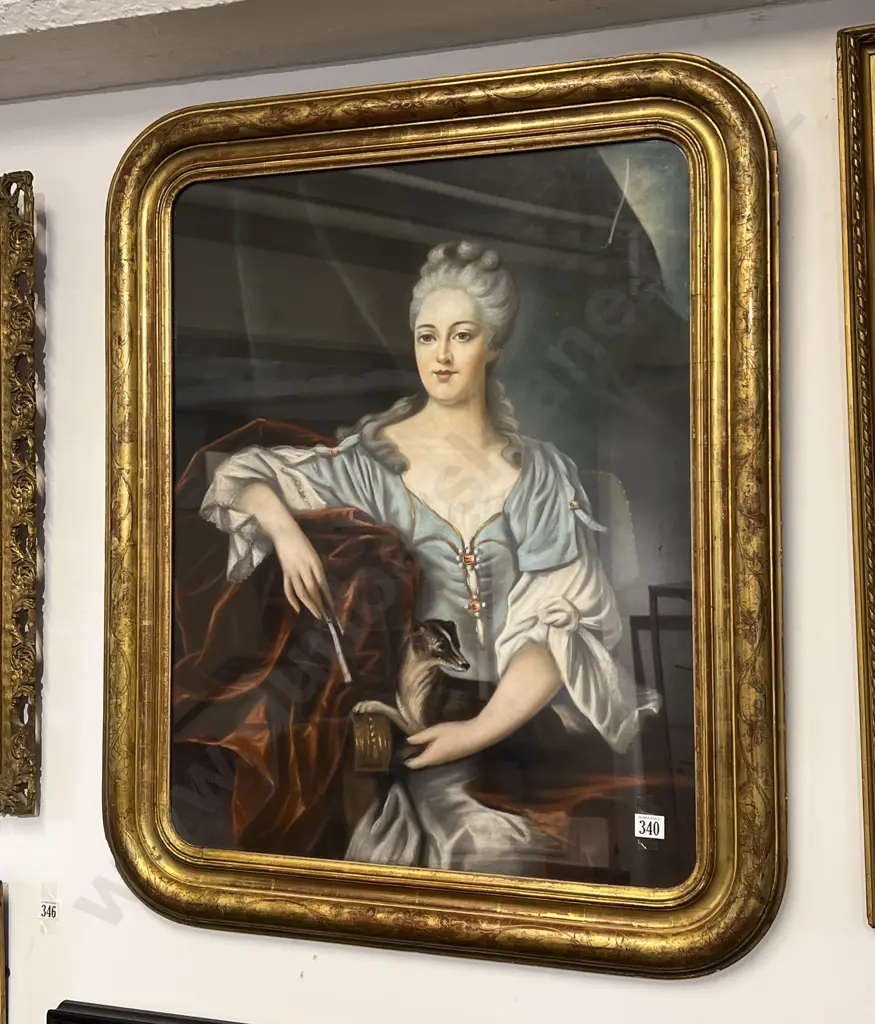Georgian Style Pastel Portrait of a Lady Image 1++