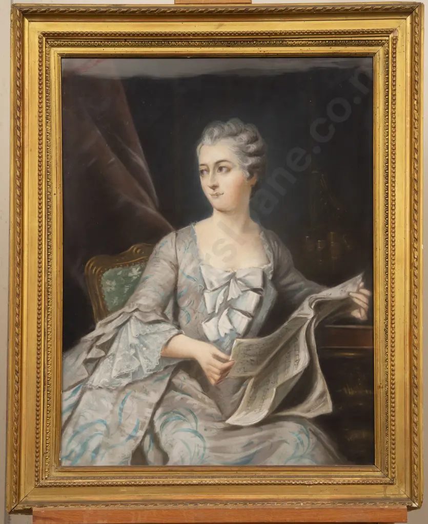 After Maurice Quentin de La Tour (French 1704 - 1788) - Portrait of Madame de Pompadour Image 1++
