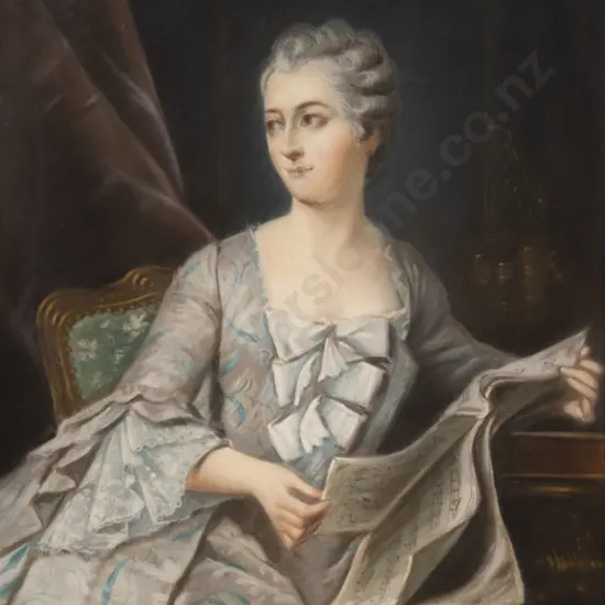 After Maurice Quentin de La Tour (French 1704 - 1788) - Portrait of Madame de Pompadour
