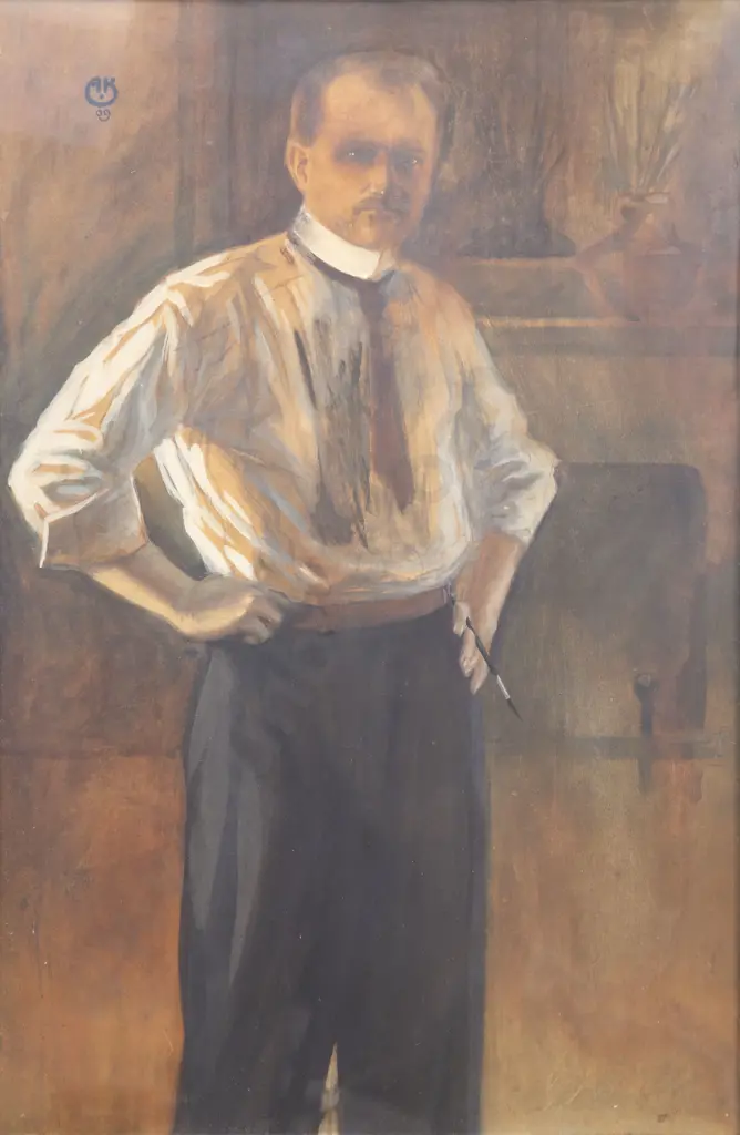 Attrib Axel Bernhard Kleimer (Swedish 1881 - 1945) - Portraits (2) Image 1++