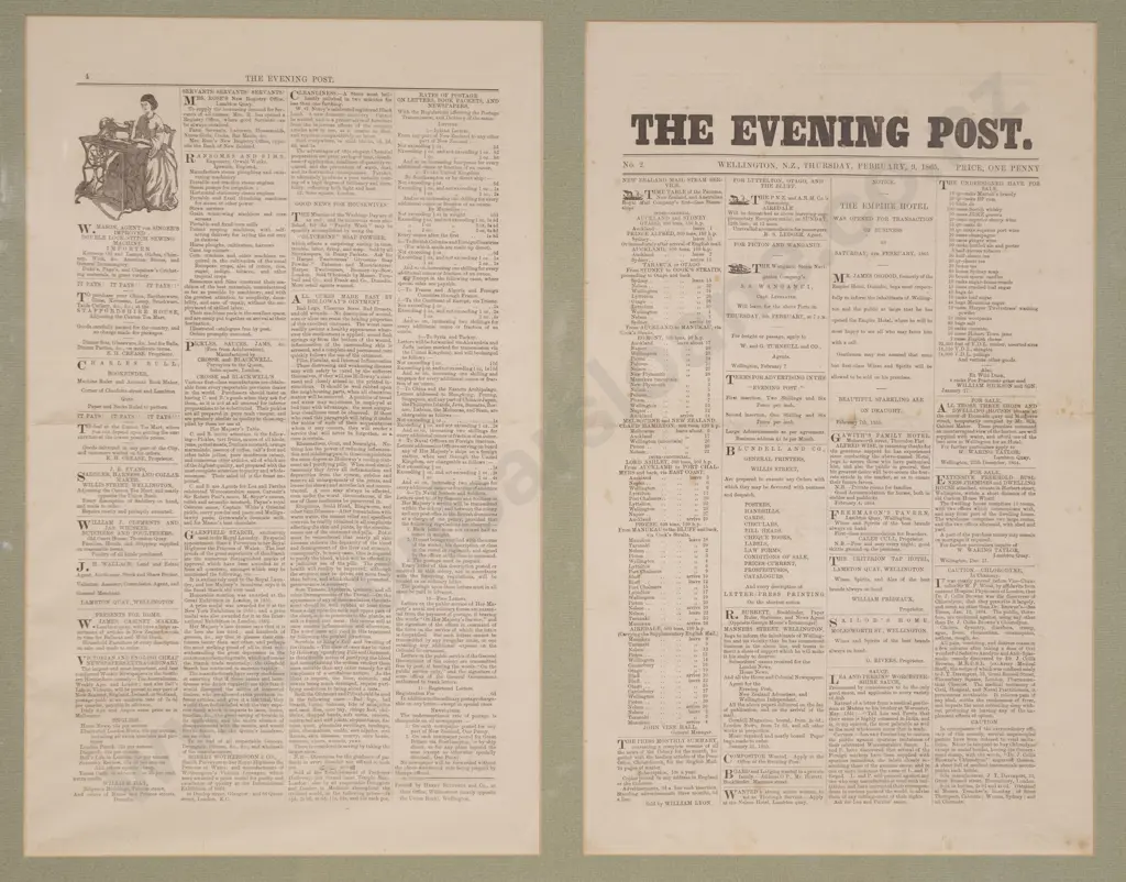 Framed The Evening Post No 2 Image 1++
