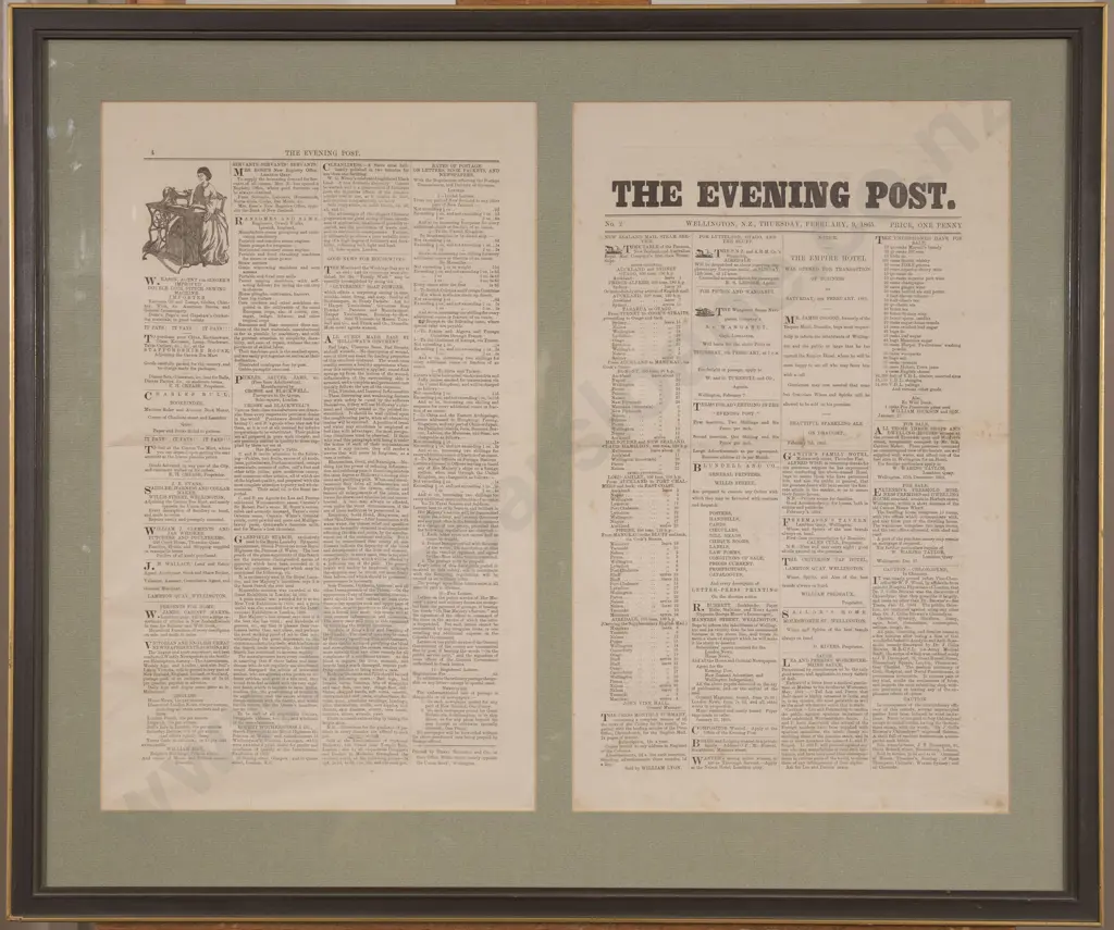 Framed The Evening Post No 2 Image 1++