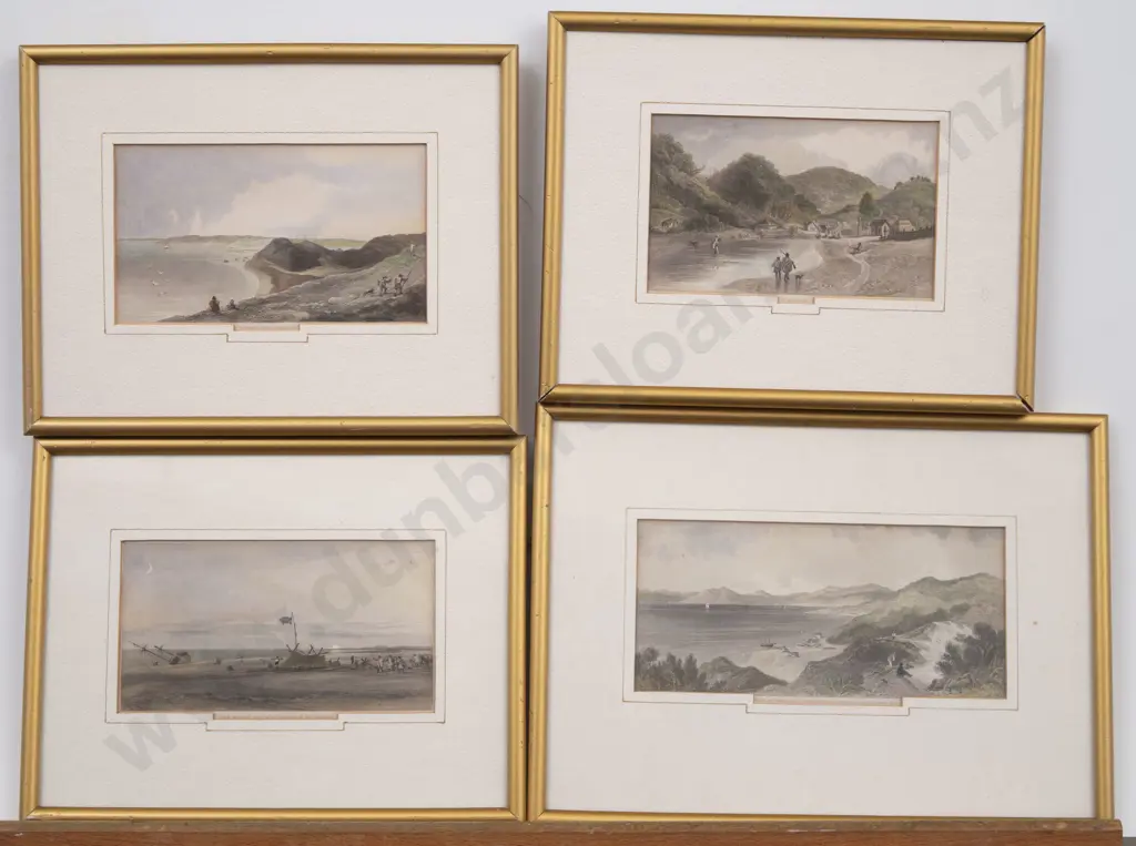 Set of Four Engravings by H Melville After Samuel Charles Brees Image 1++