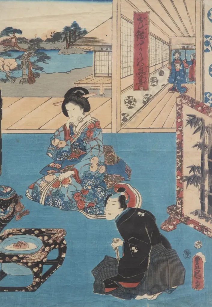 Japanese Woodblock Print Image 1++