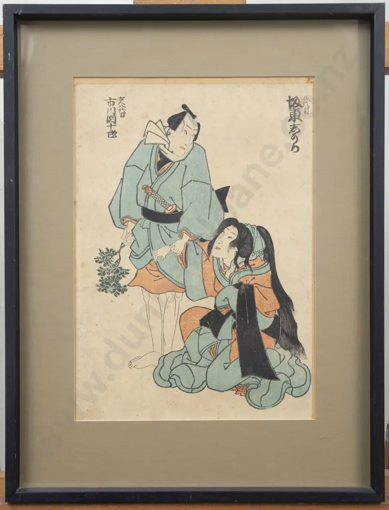 Japanese Woodblock Print by Danjuuro Ichikawa (1835 - 1900) Image 1++