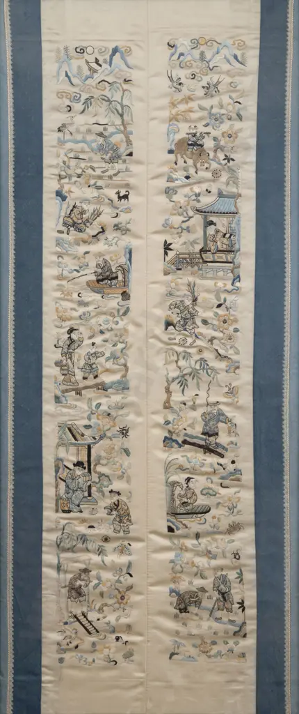 Framed Chinese Kimono Panel Image 1++