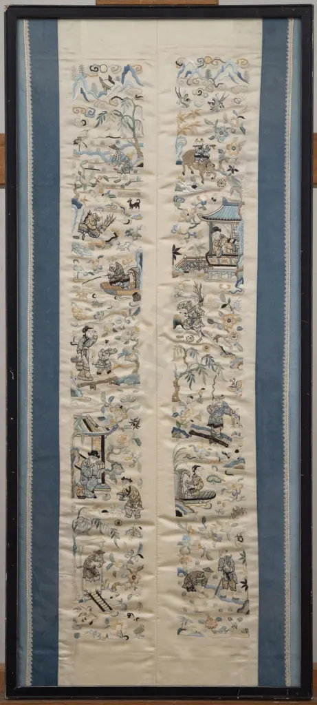 Framed Chinese Kimono Panel Image 1++
