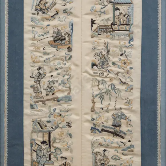 Framed Chinese Kimono Panel