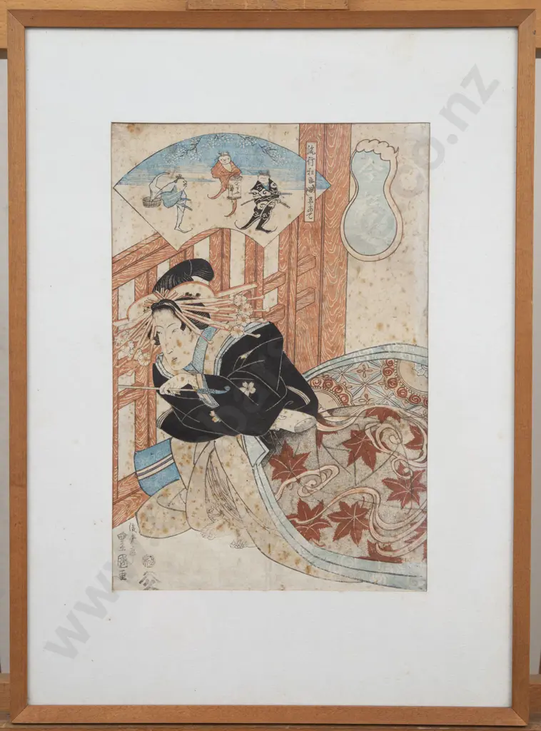 Four Japanese Woodblock Prints Image 1++
