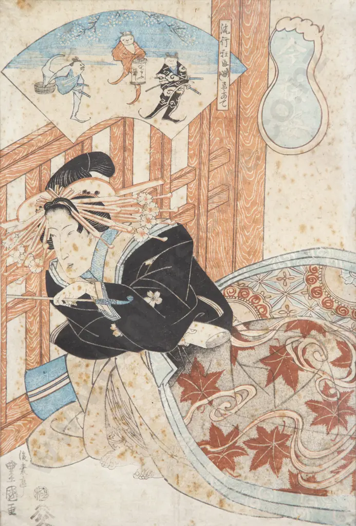 Four Japanese Woodblock Prints Image 1++