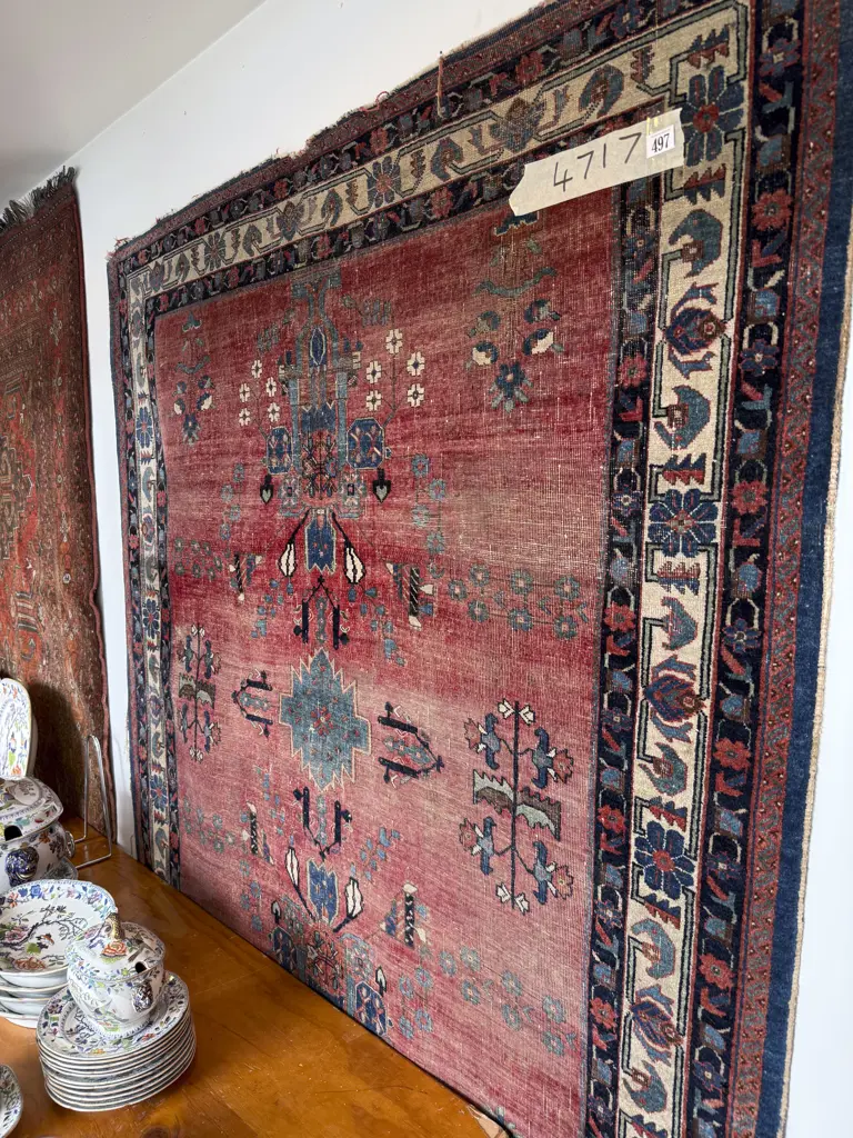 Antique Worn Persian Rug Image 1++
