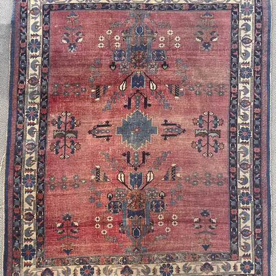 Antique Worn Persian Rug