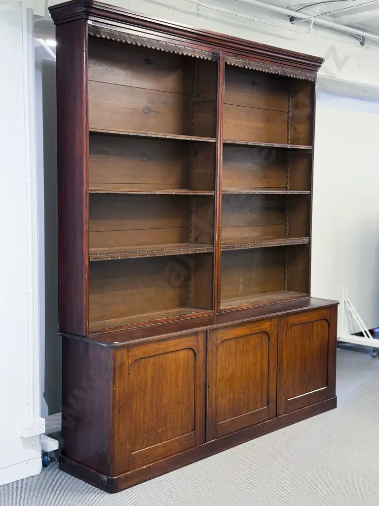 Victorian Mahogany Library Bookcase Image 1++