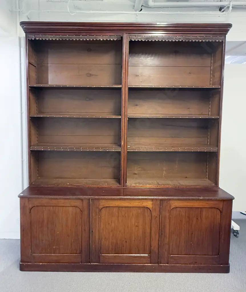 Victorian Mahogany Library Bookcase Image 1++