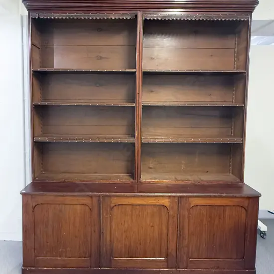 Victorian Mahogany Library Bookcase