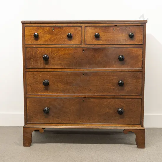 Late Geo III Mahogany Flat Front Chest