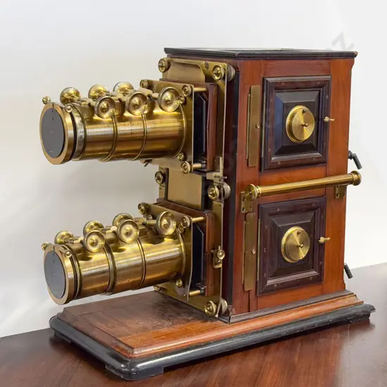 Victorian Mahogany & Ebonised "Climax" Magic Lantern