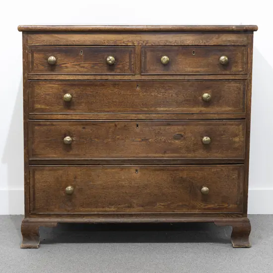 Geo III Oak Flat Front Chest