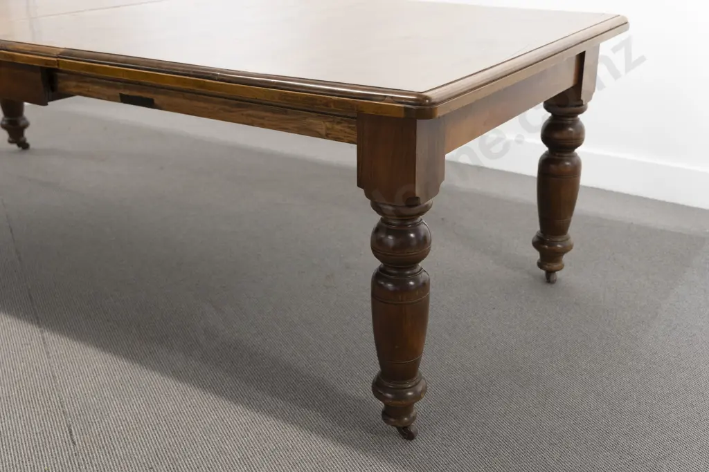 NZ Colonial Kauri Extension Dining Table Image 1++