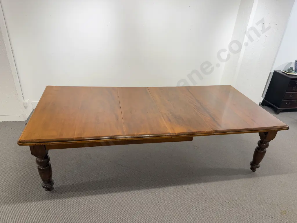 NZ Colonial Kauri Extension Dining Table Image 1++
