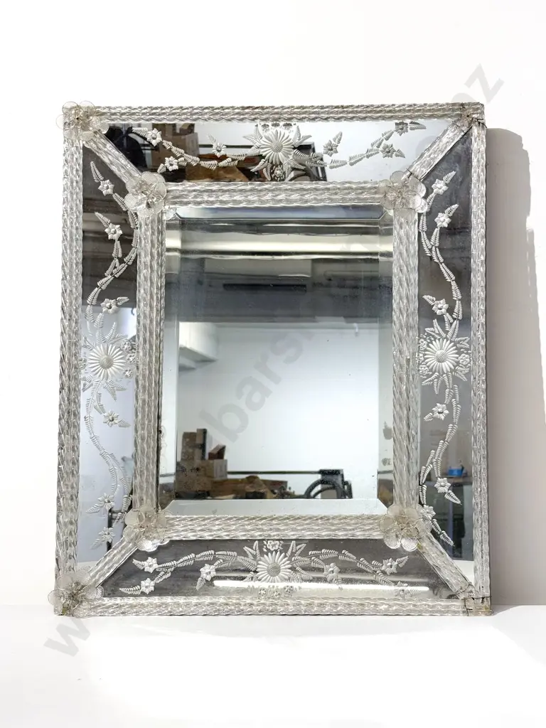 Antique Venetian Glass Mirror Image 1++