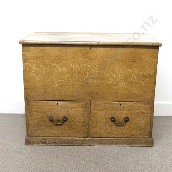 Large Victorian Scumbled Pine Grain Bin