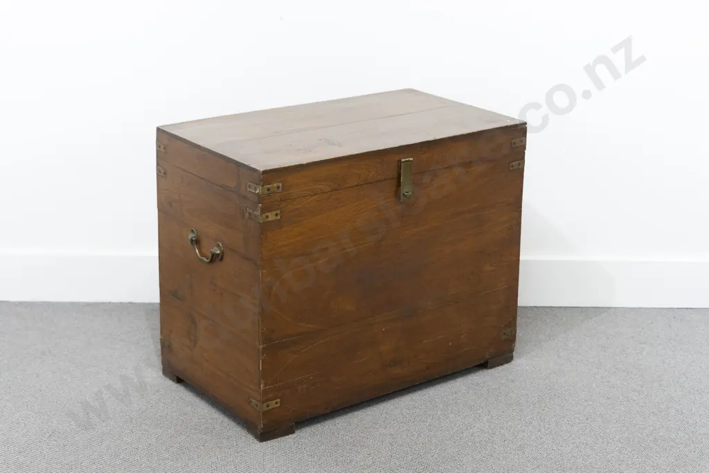 Early C19th Teak Silver Chest Image 1++