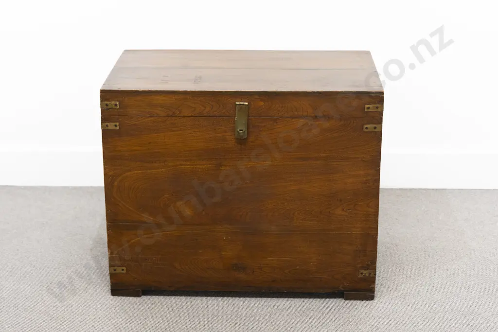 Early C19th Teak Silver Chest Image 1++