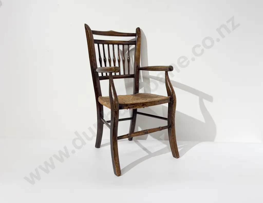Late Victorian Beech Child's Armchair Image 1++