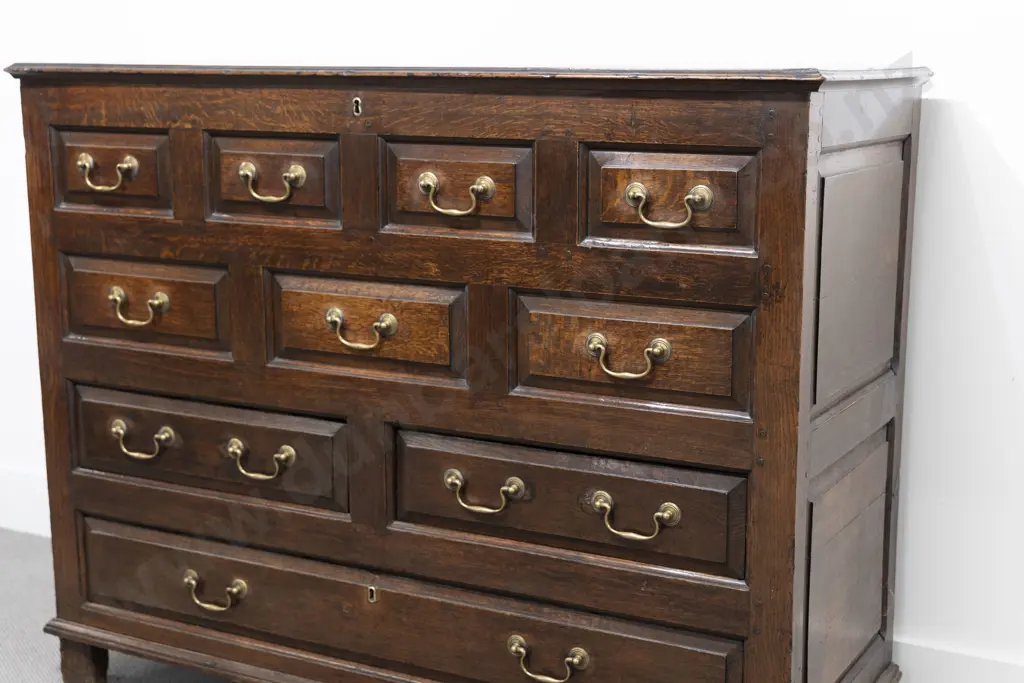Geo III Oak Dower Chest Image 1++