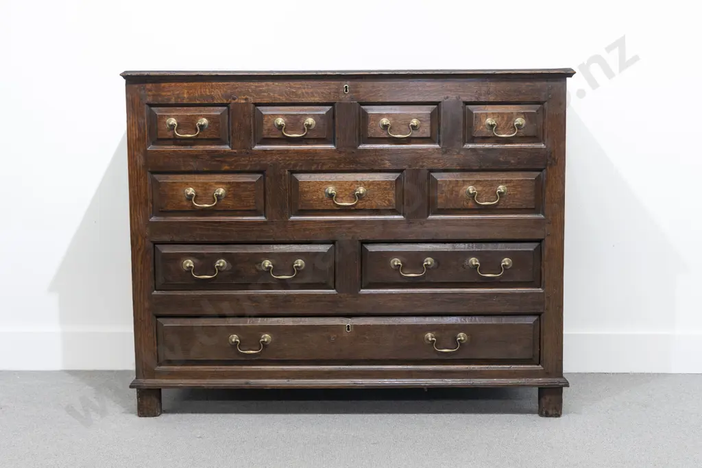 Geo III Oak Dower Chest Image 1++