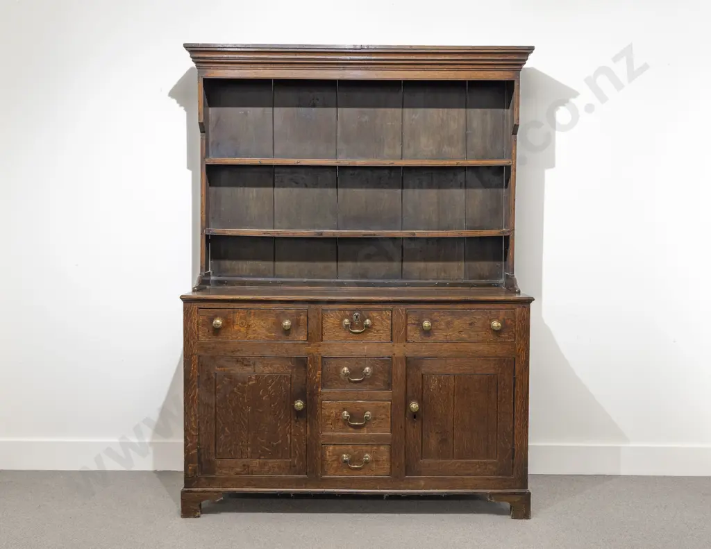 Geo III Oak Welsh Dresser Image 1++
