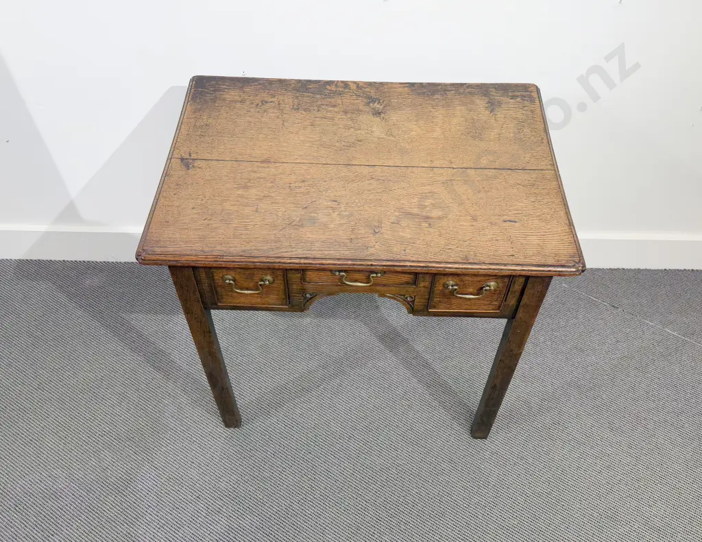Geo III Oak Lowboy Image 1++