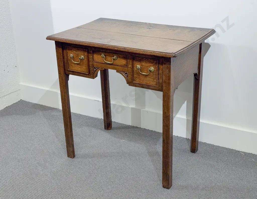 Geo III Oak Lowboy Image 1++