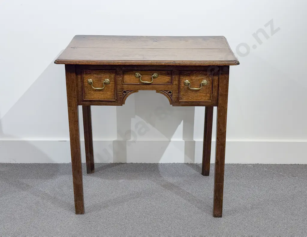 Geo III Oak Lowboy Image 1++