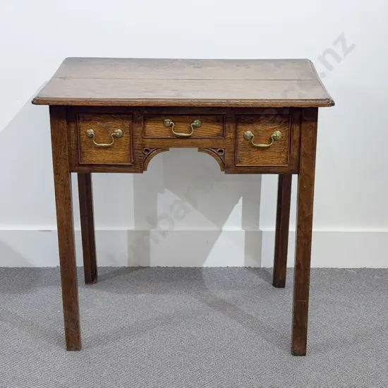 Geo III Oak Lowboy