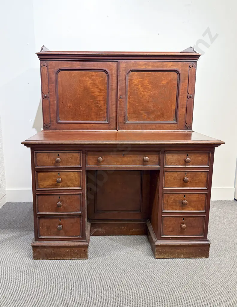 Victorian Mahogany Office Desk Image 1++