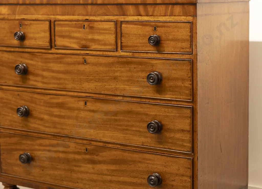 WMIV Mahogany Flat Front Chest Image 1++