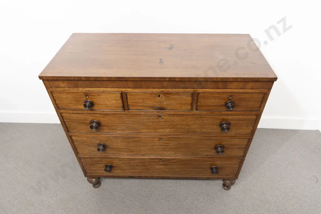 WMIV Mahogany Flat Front Chest Image 1++