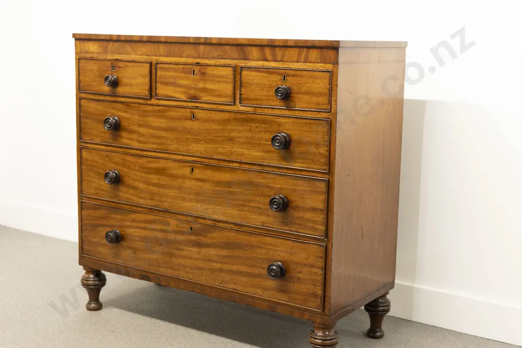 WMIV Mahogany Flat Front Chest Image 1++