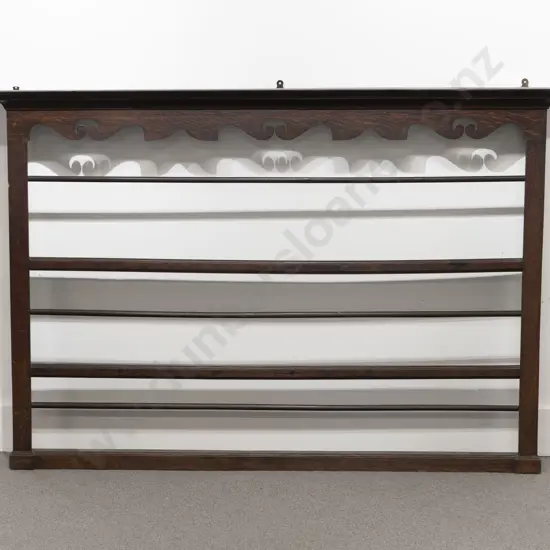 Geo III Oak Hanging Plate Rack