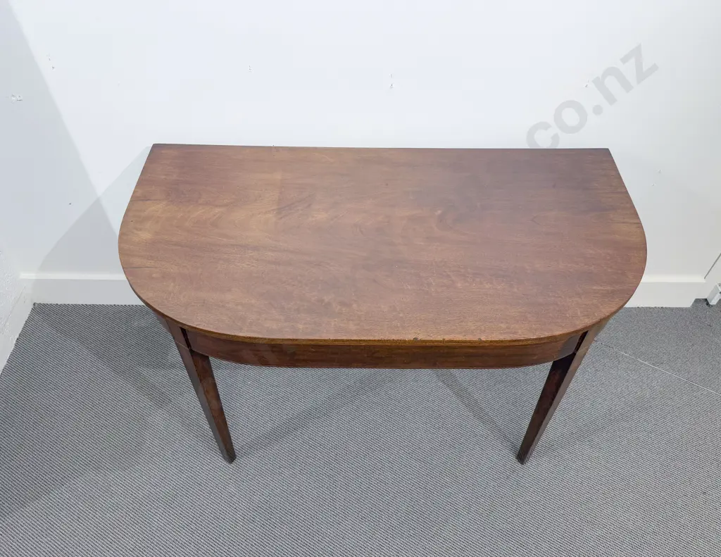 Geo III Mahogany D Shaped Side Table Image 1++