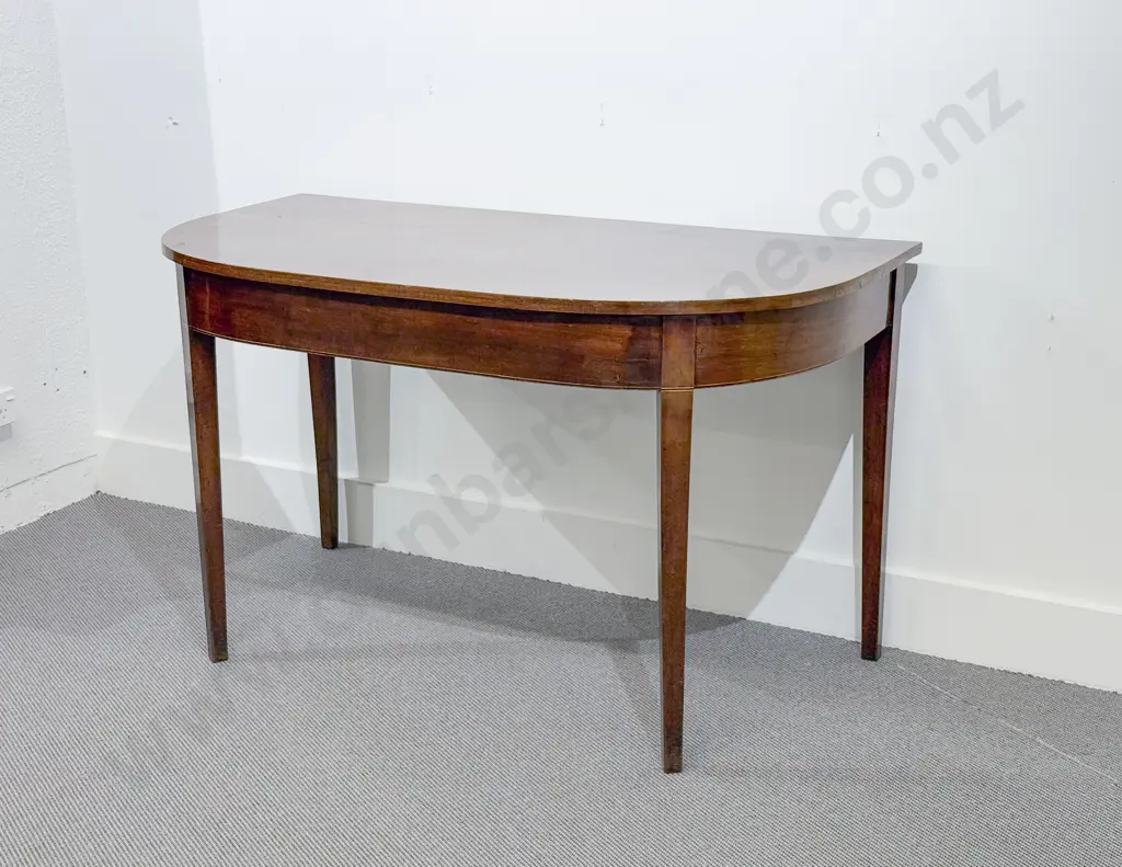 Geo III Mahogany D Shaped Side Table Image 1++