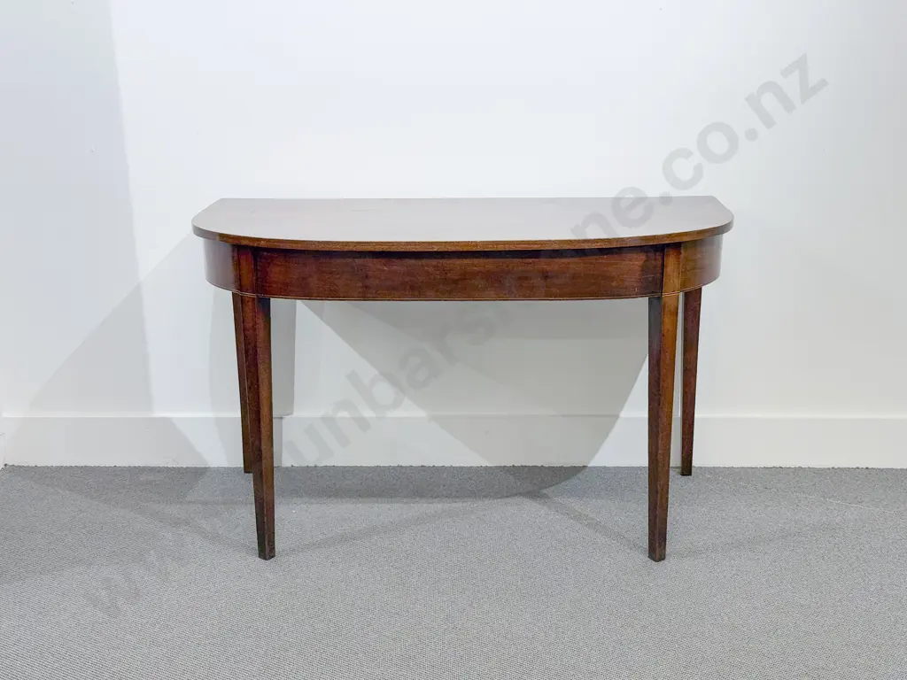 Geo III Mahogany D Shaped Side Table Image 1++