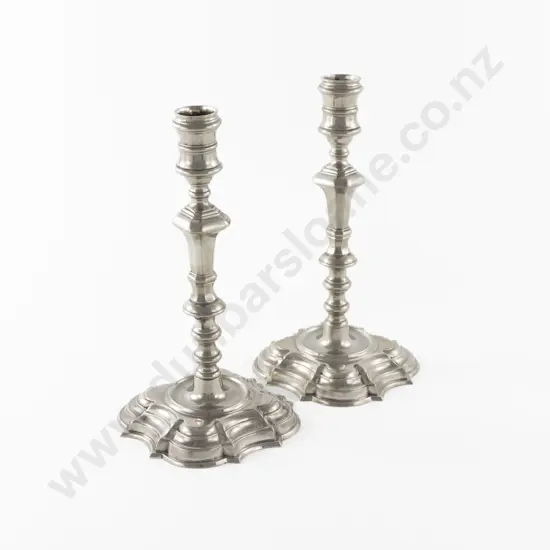 Pair Of 18th Century Chinese Paktong Candlesticks